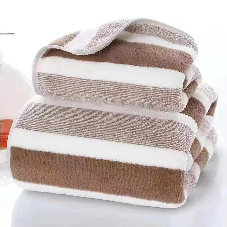 Striped Bath Towel Set
