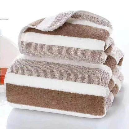 Striped Bath Towel Set