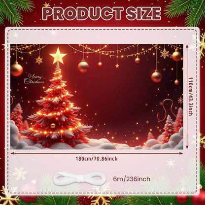 Christmas Decor Door Cover