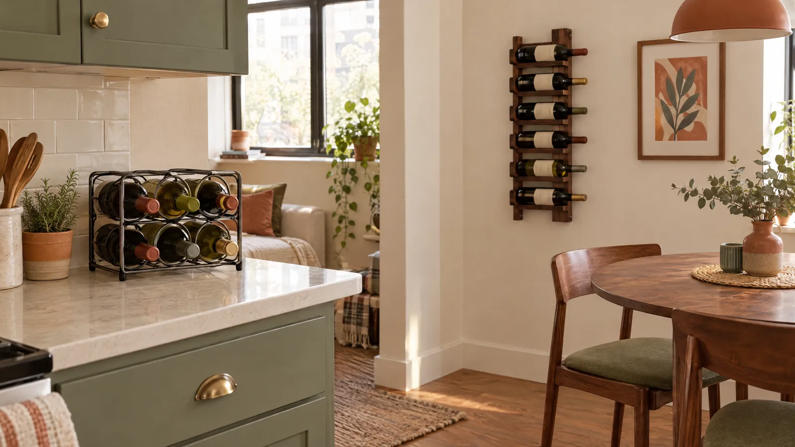 Countertop vs Wall Wine Racks