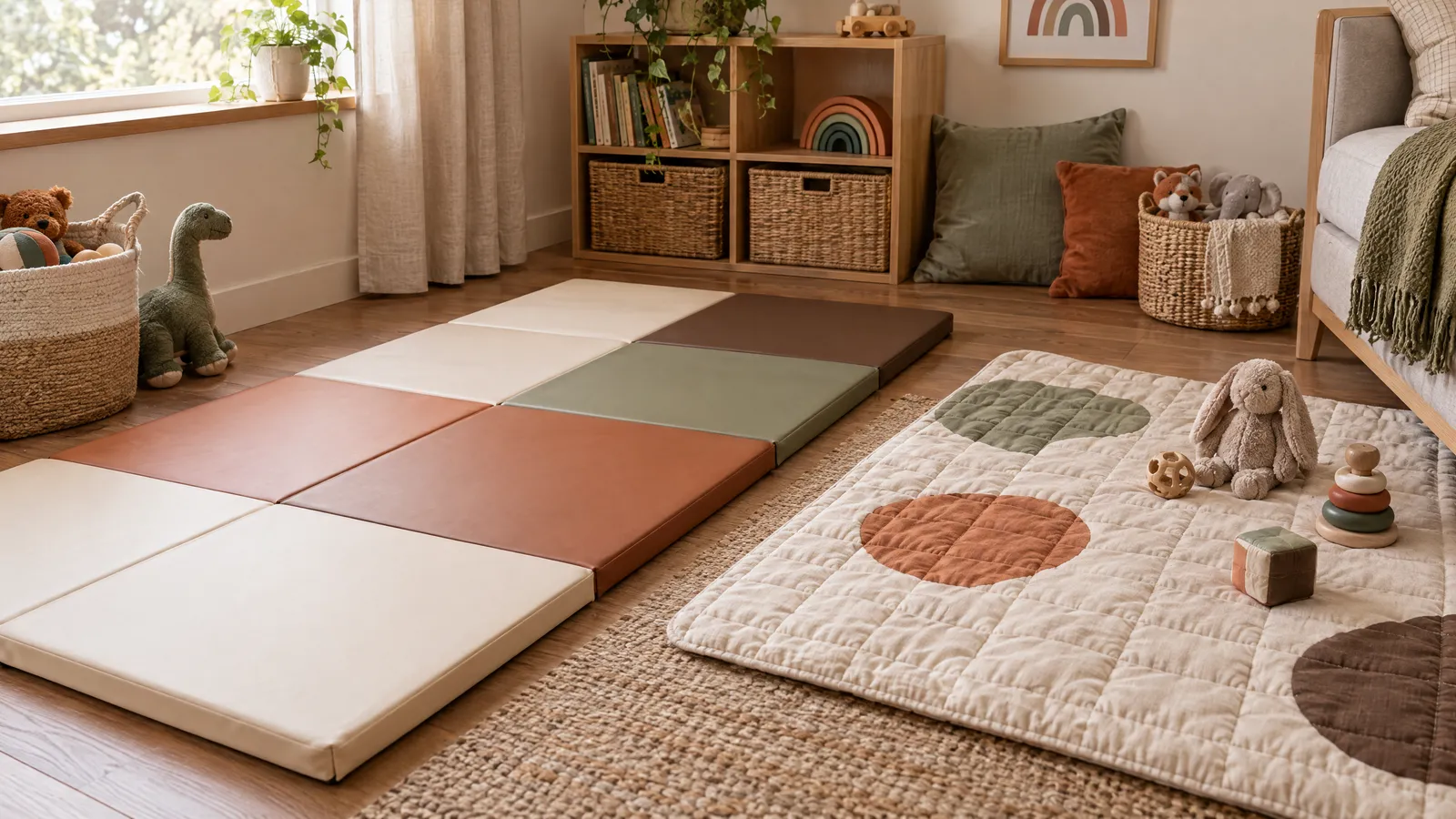 Foam vs Fabric Baby Play Mats