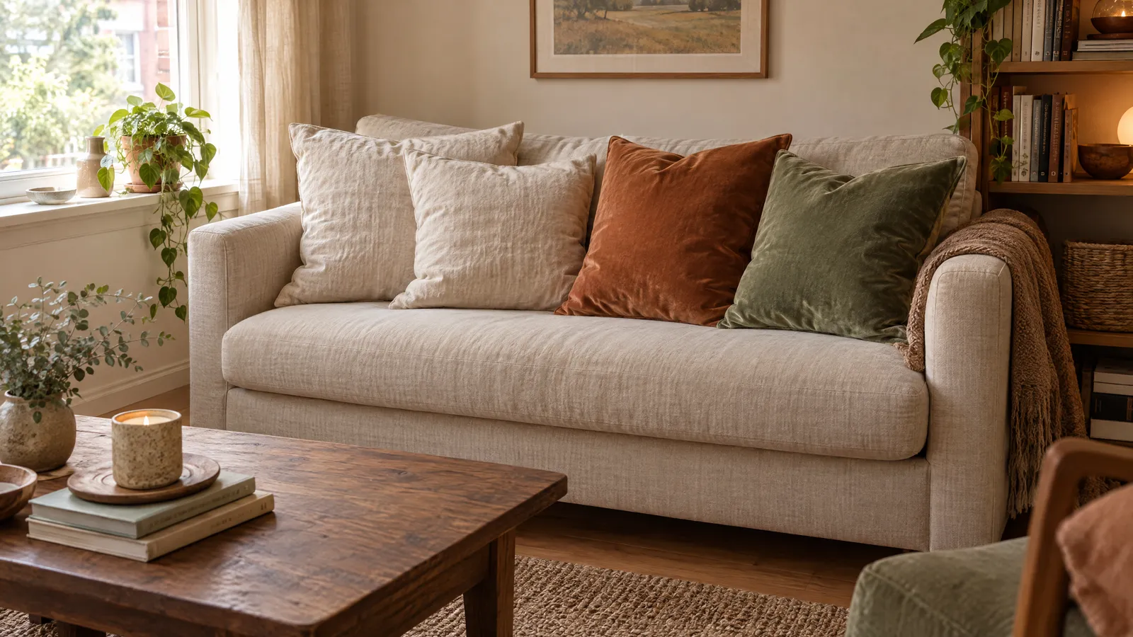 Linen vs Velvet Pillow Covers