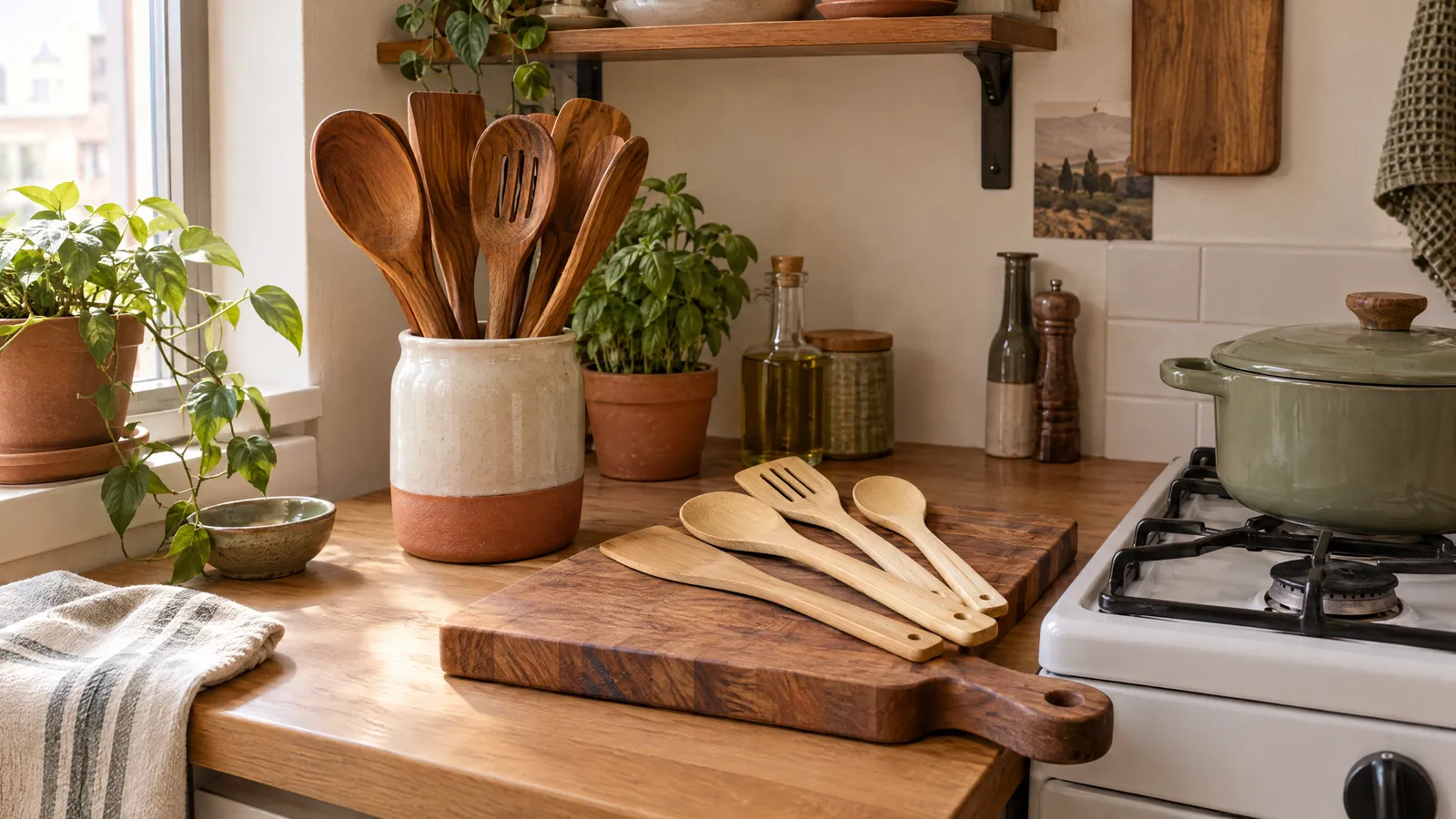 Teak vs Bamboo Utensils